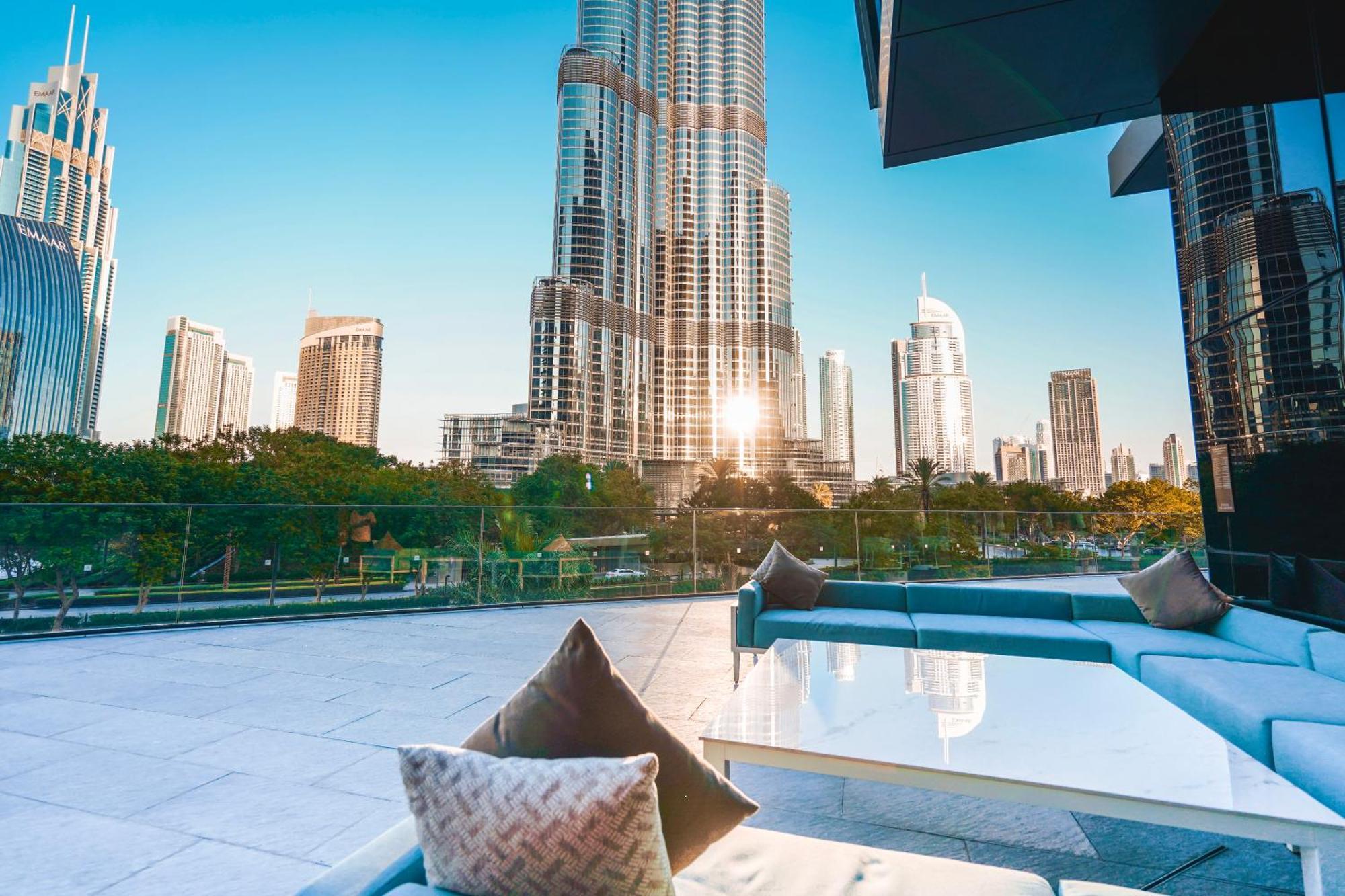 The Closest Building To Burj Khalifa With Fountain View In Address Opera Residence Dubaj Kültér fotó