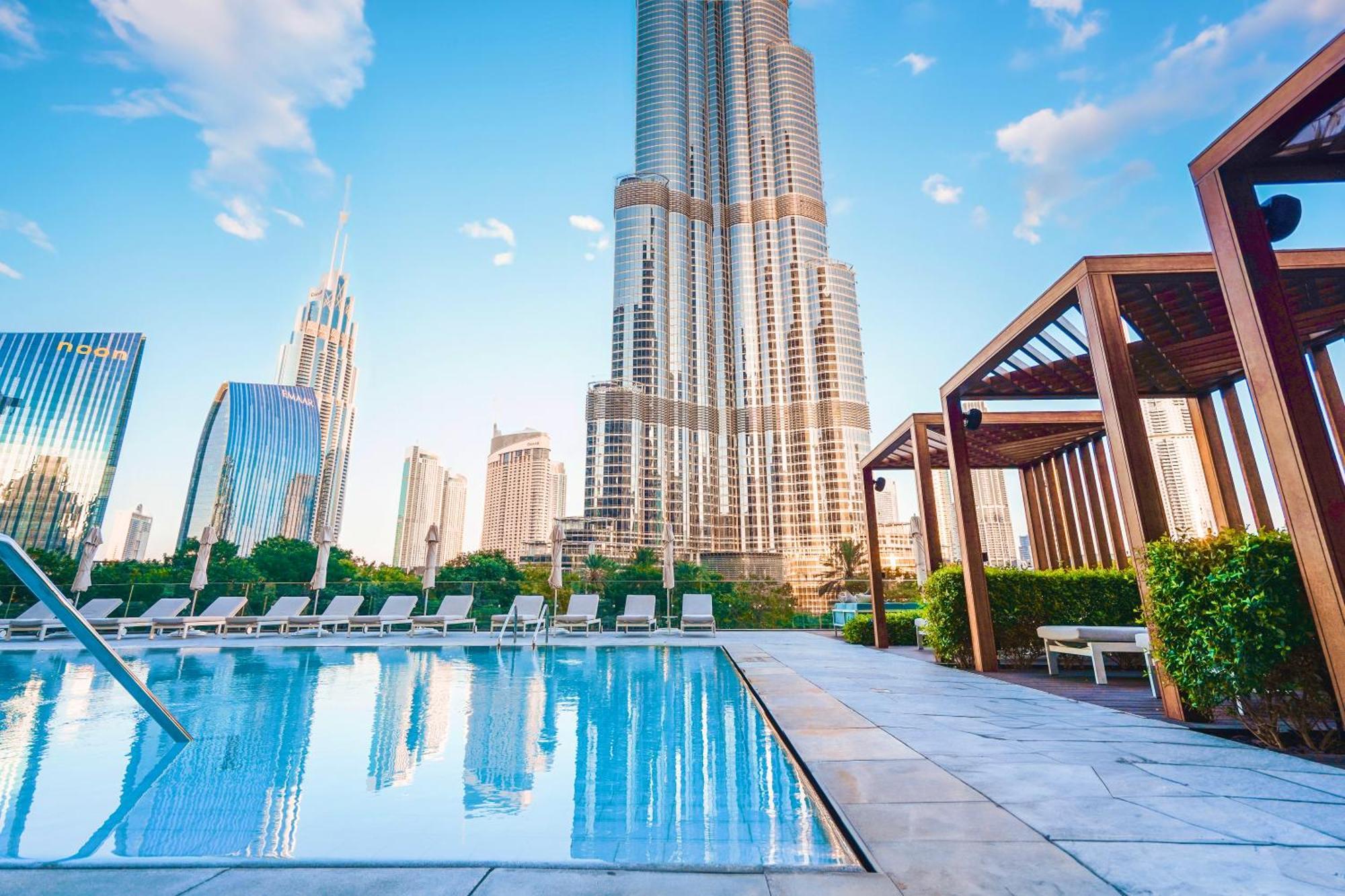 The Closest Building To Burj Khalifa With Fountain View In Address Opera Residence Dubaj Kültér fotó