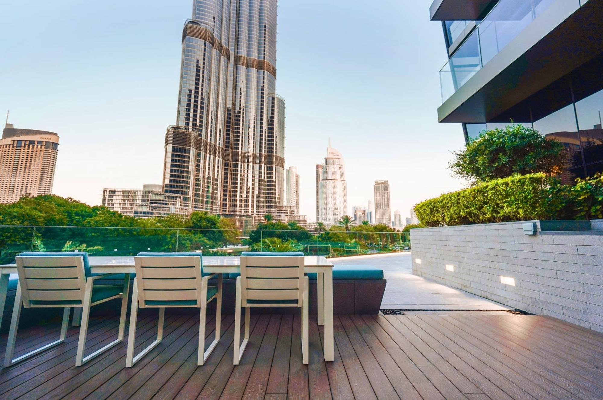 The Closest Building To Burj Khalifa With Fountain View In Address Opera Residence Dubaj Kültér fotó